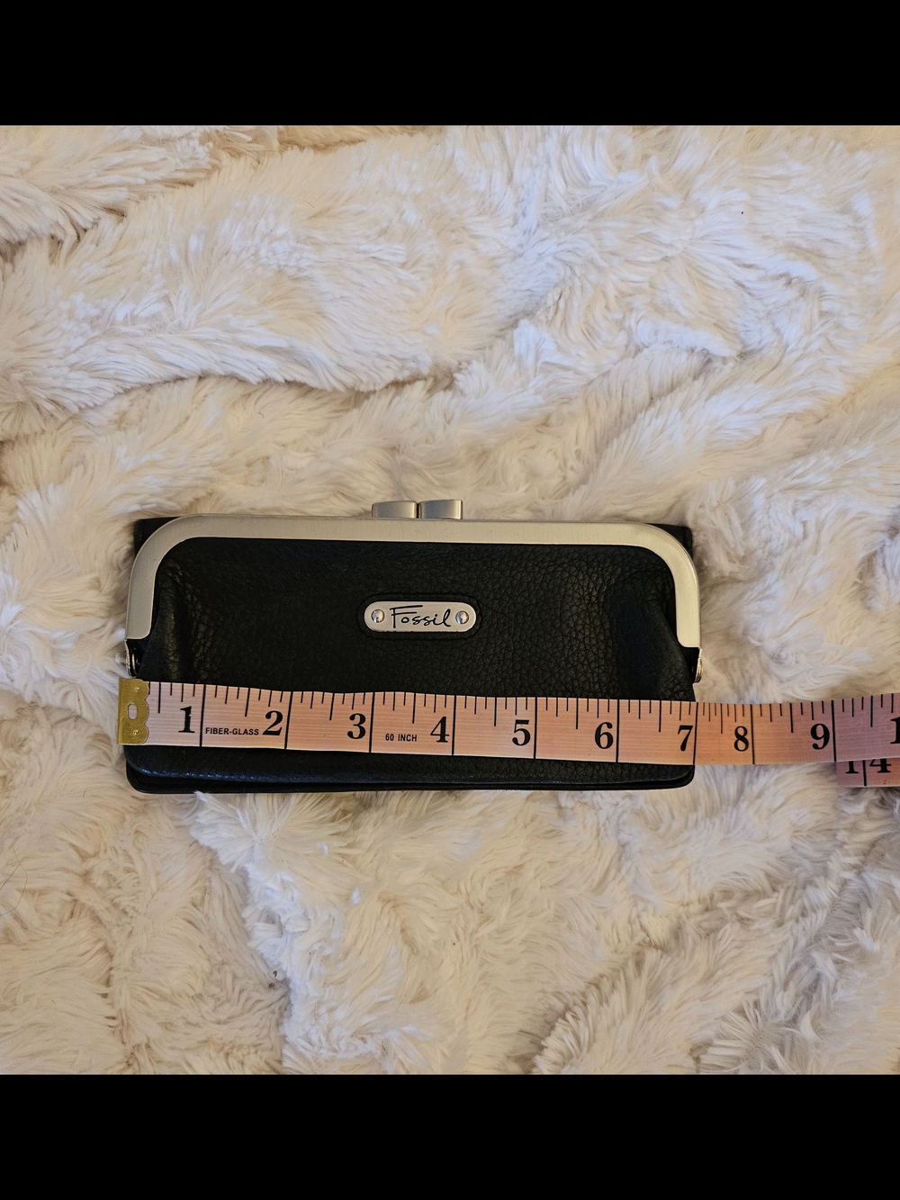 ✨️Fossil Women's Black Leather Clutch Wallet - Picture 5 of 6